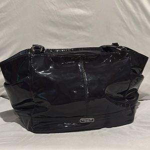 Coach Patent Carrie (F23979) Black Leather Tote